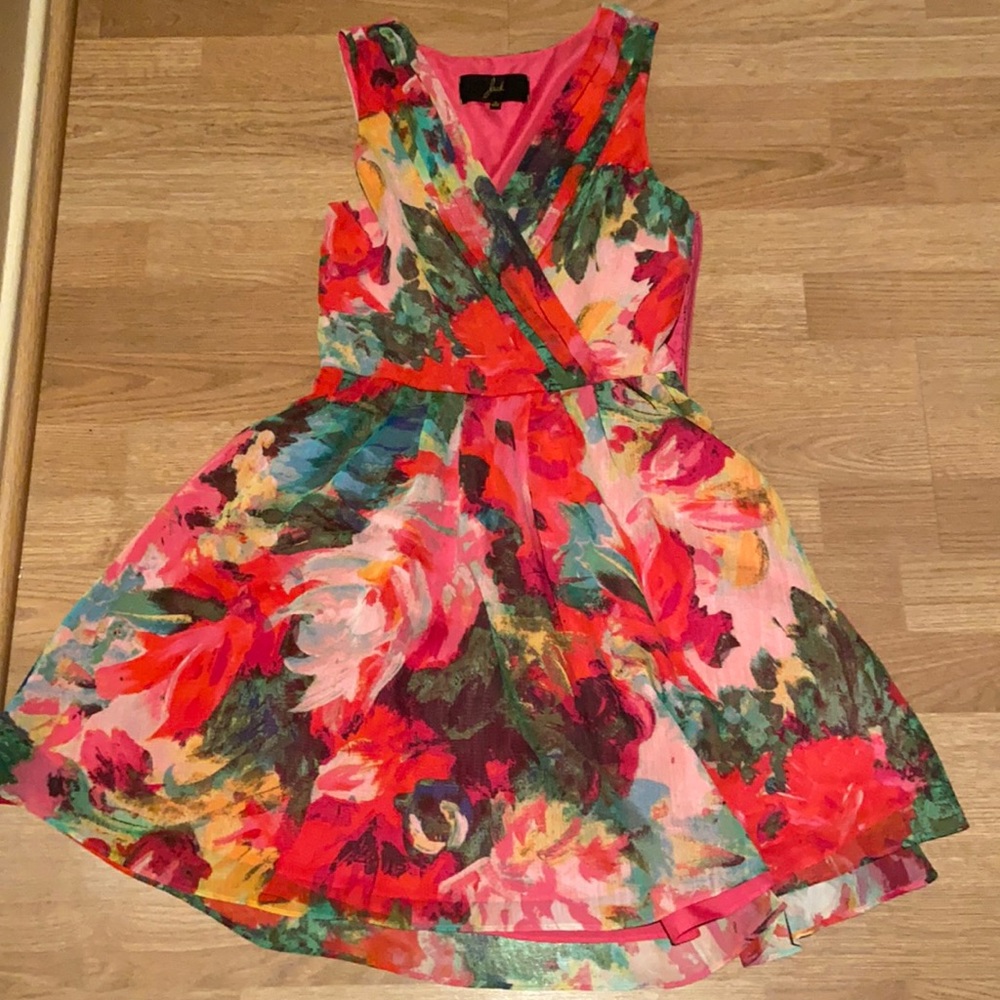 Jack by BB Dakota Floral Chiffon Dress 2